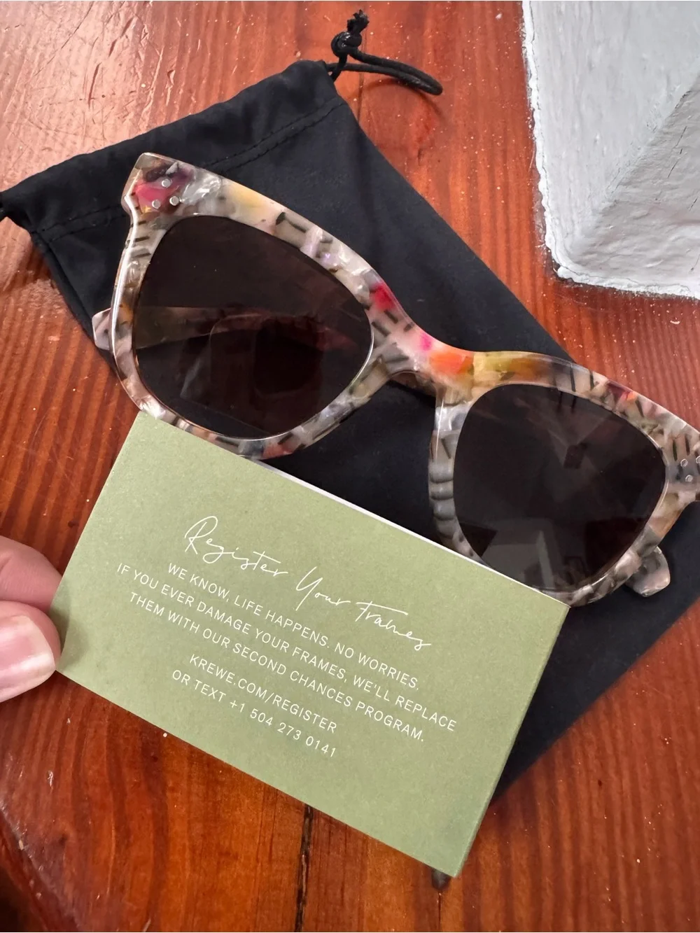 Krewe Jena Sunglasses in Confetti